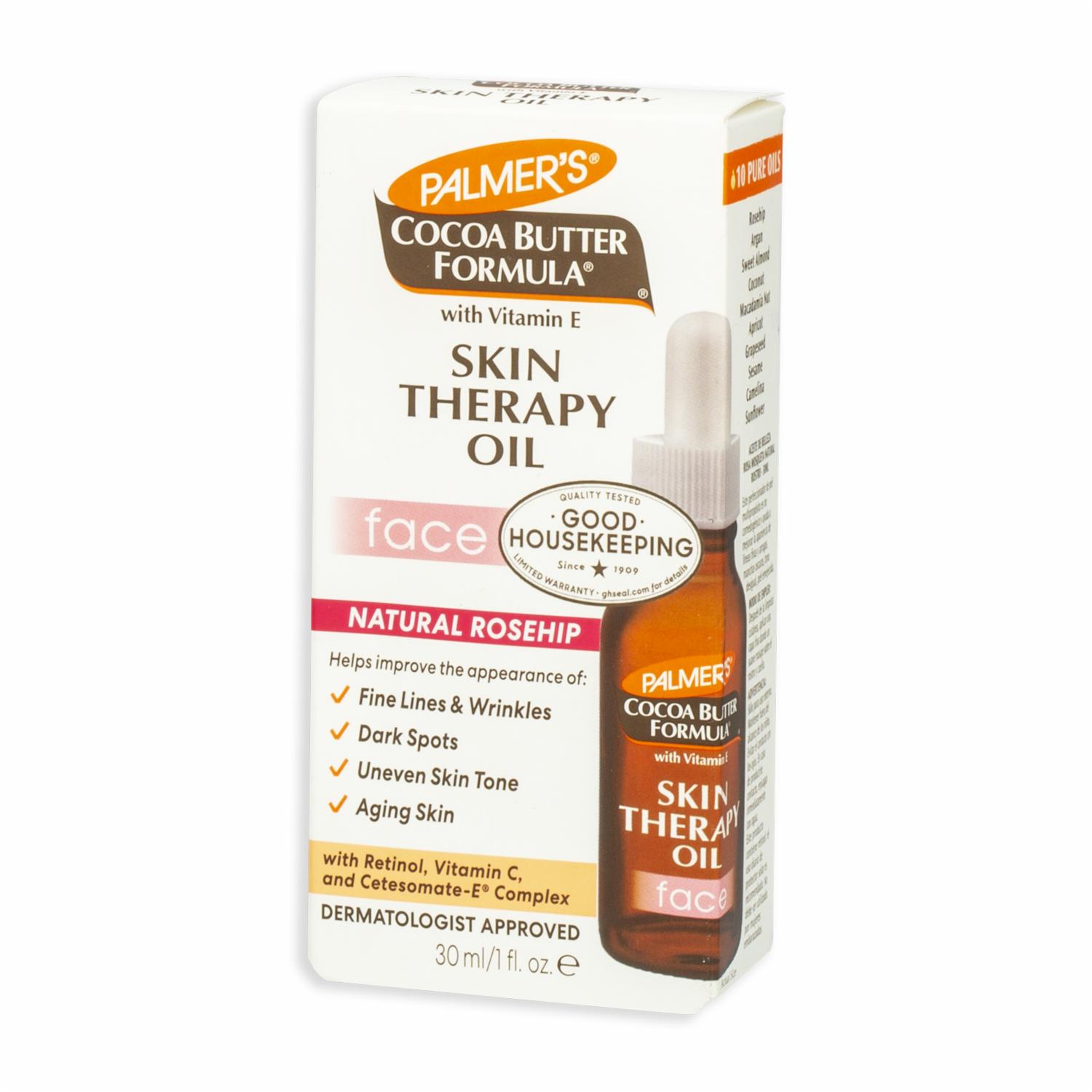 Aceite Facial De Belleza Skin Therapy Oil Con Manteca De Cacao Y Vitamina E PALMER’S 30 Ml