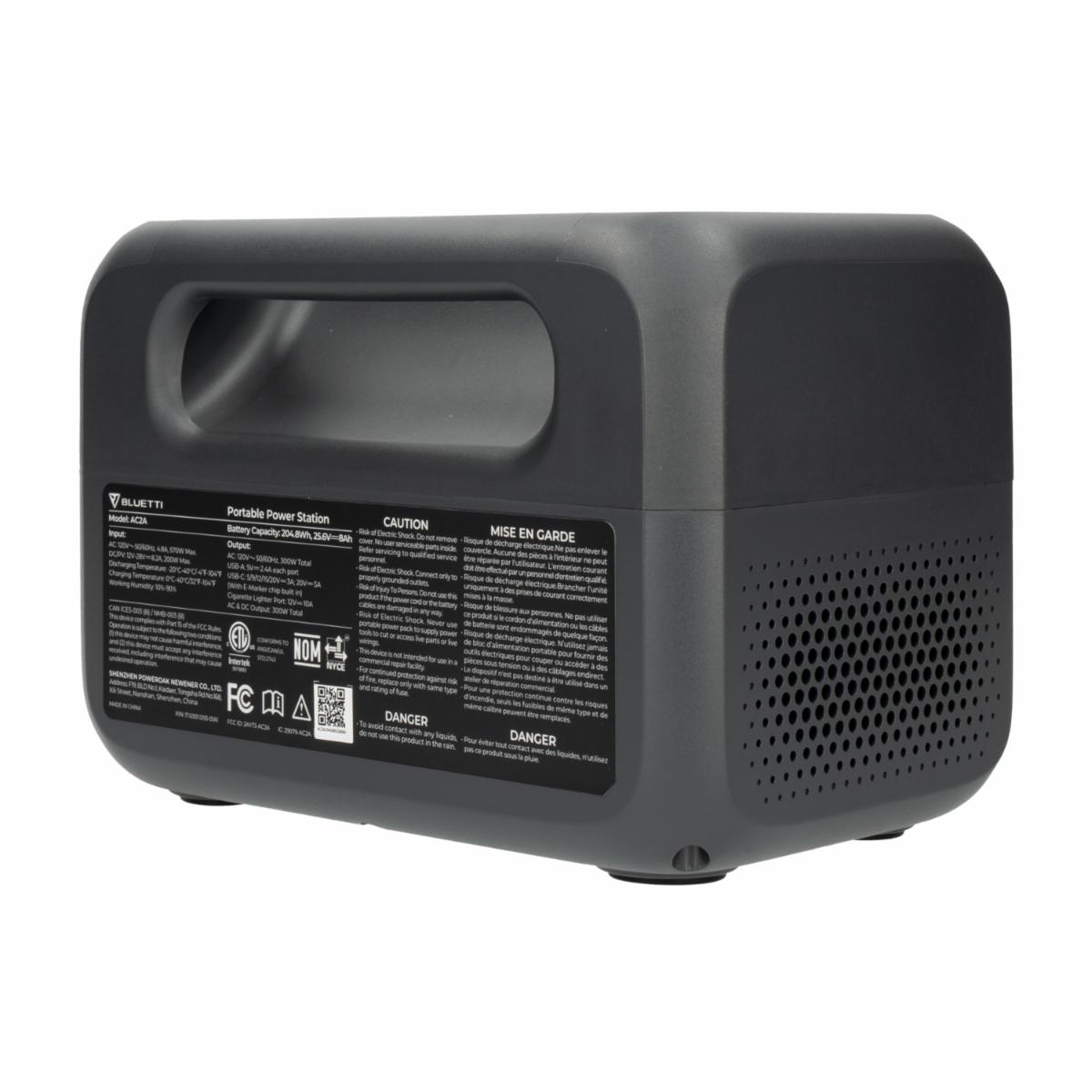 Estación De Energía Portátil AC2A Potencia De Salida 300 W BLUETTI