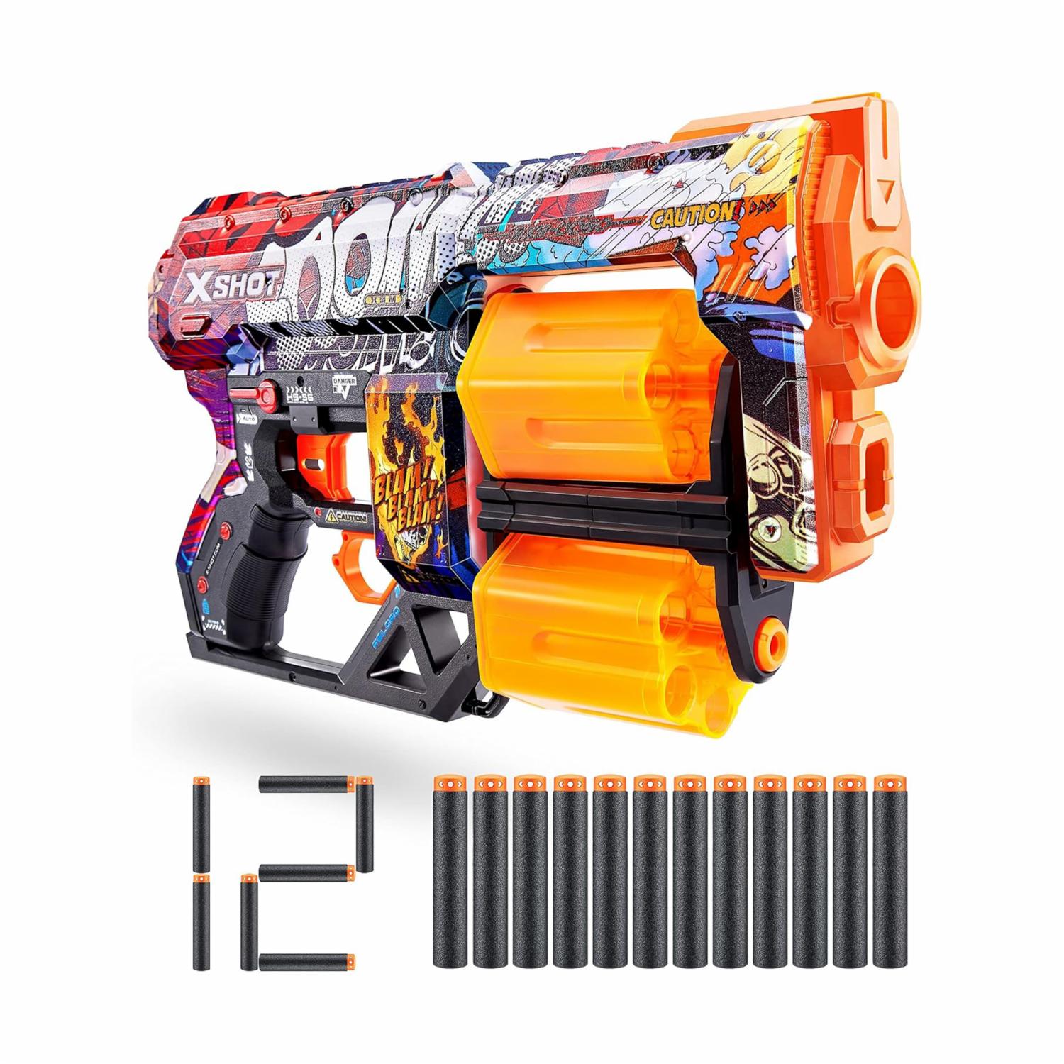 Lanzador Skins Dread X SHOT Incluye 12 Dardos