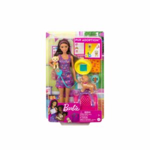 Set De Muñeca Barbie Adopta Un Cachorro MATTEL Incluye Accesorios