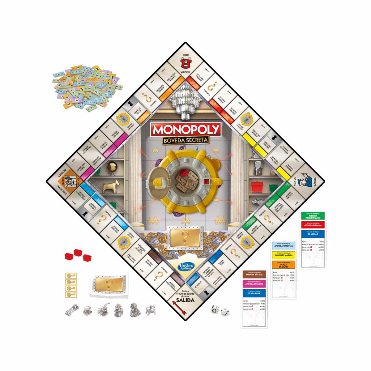 Juego de Mesa Monopoly HASBRO Bóveda Secreta