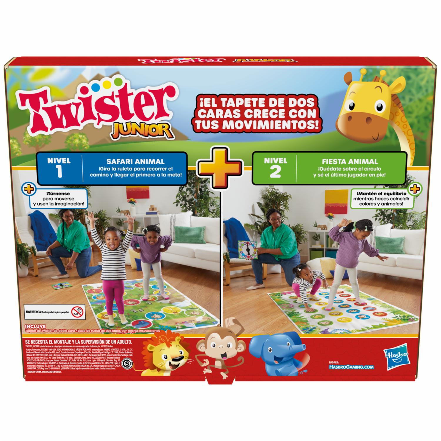 Juego De Mesa Twister Junior 2 En 1 HASBRO 2 – 4 Jugadores