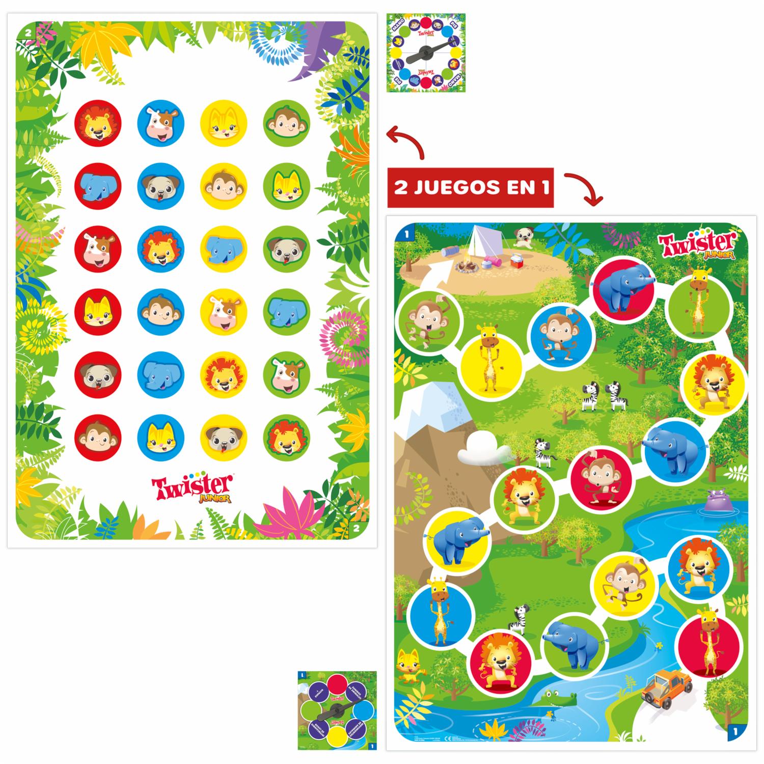 Juego De Mesa Twister Junior 2 En 1 HASBRO 2 – 4 Jugadores