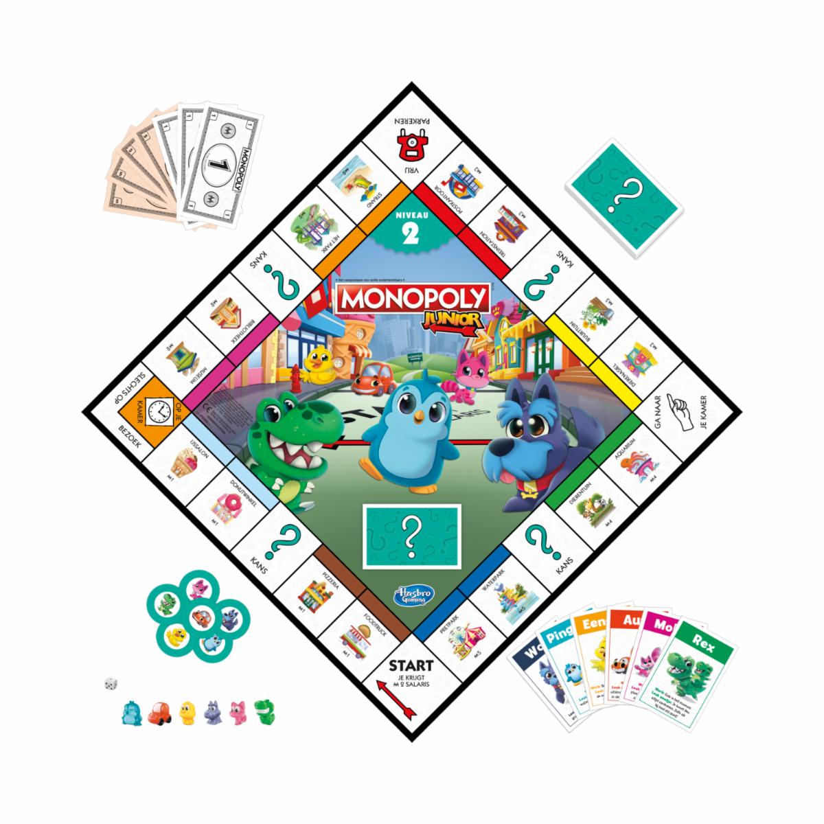 Juego De Mesa Monopoly Junior 2 En 1 HASBRO 2 – 6 Jugadores