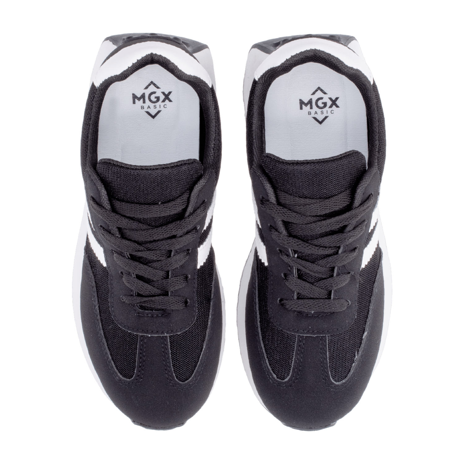 Zapatos Casual Negro Con Rayas MGX BASIC