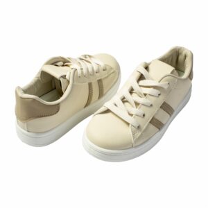 Zapato Deportivo Bajo Con Cordón Beige MGX BASIC