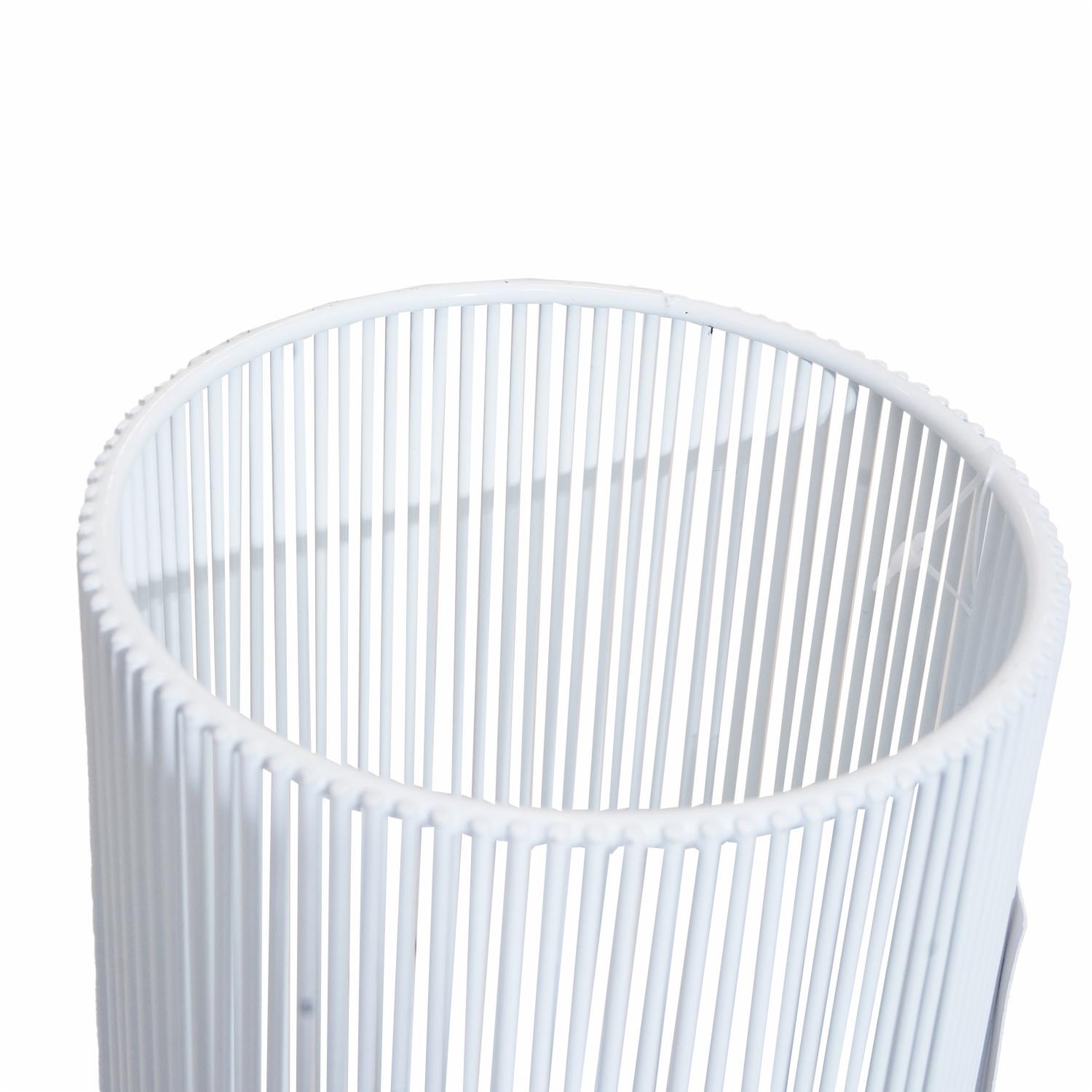 Lampara De Mesa Diseño De Alambre Blanco FREE HOME Unidad