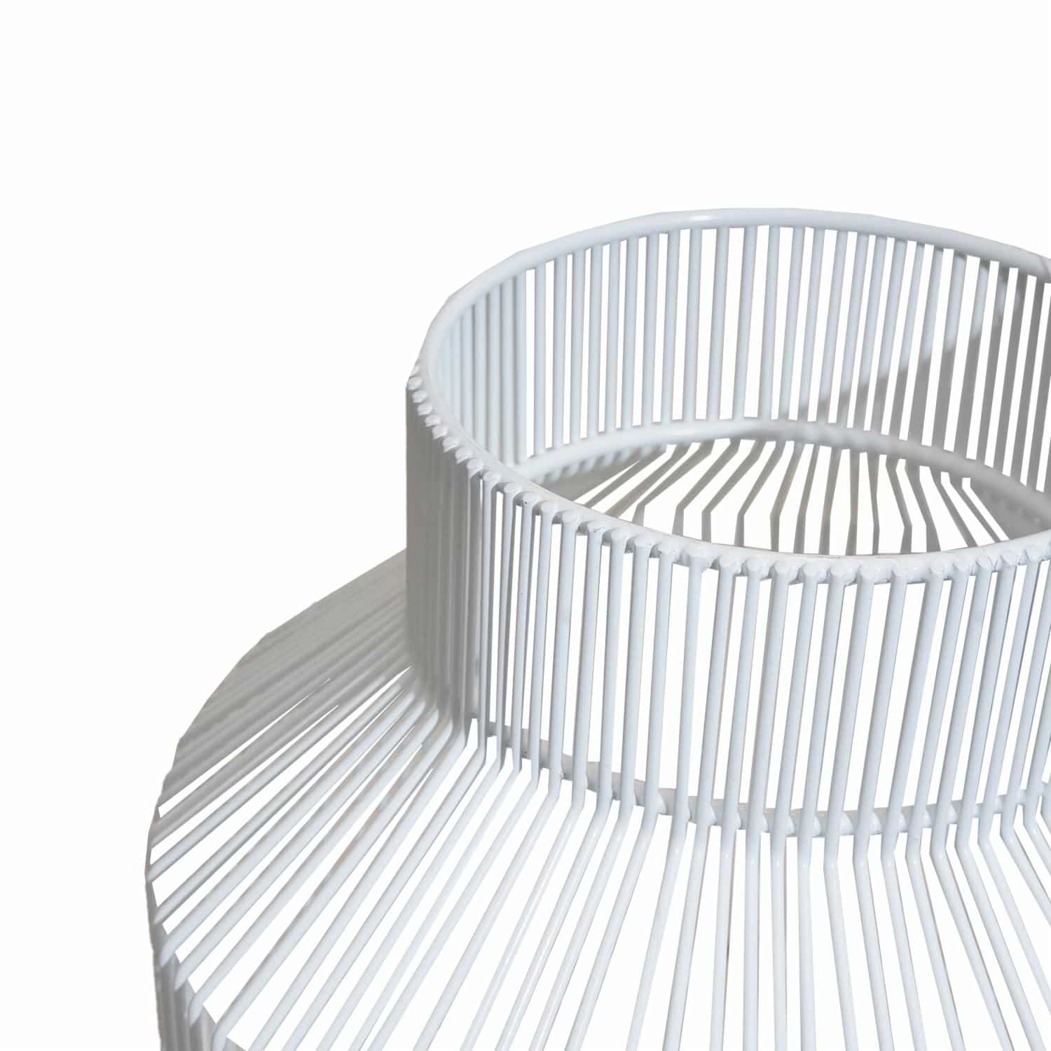 Lampara De Mesa Diseño De Alambre Blanco FREE HOME Unidad - Imagen 2