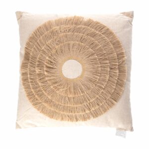 Cojín Relleno Círculos Flecos FREE HOME 45 X 45 Cm