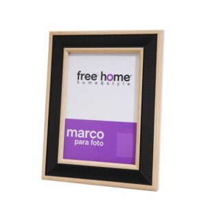 Porta Retrato Negro Natural FREE HOME 10X15 Cm