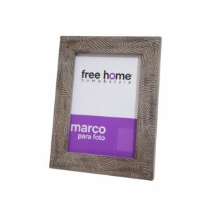 Porta Retrato Diseño Hojas Taupe FREE HOME 10X15 Cm