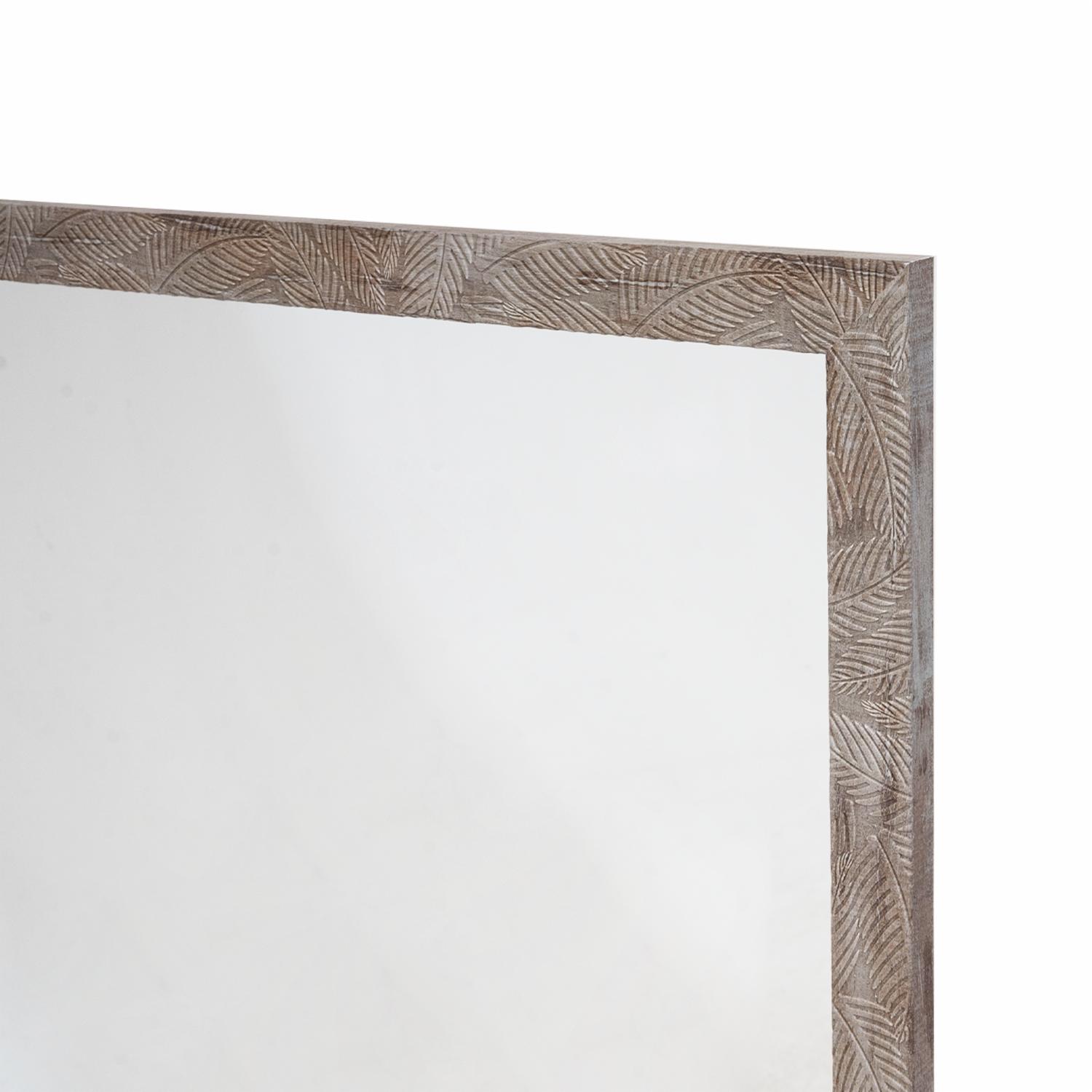 Espejo Decorativo Marco Hojas Taupe FREE HOME 60X90 Cm