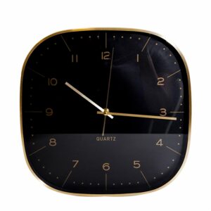 Reloj De Pared En Aluminio Fondo Color Negro FUZHOU EAGLE 29X4.3 Cm