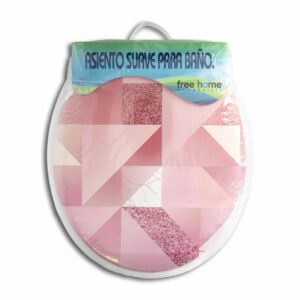 Asiento De Inodoro Diseño Rosa FREE HOME 1 Pieza