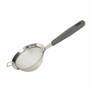 Colador Metálico Con Mango Gris FREE HOME Unidad