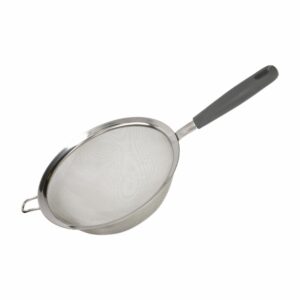 Colador Metálico Con Mango Gris FREE HOME Unidad