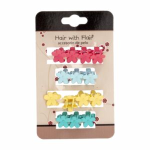 Clips De Cabello De Flores HAIR WITH FLAIR X14 Uds