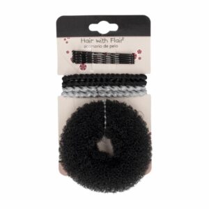Accesorios Para Cabello Vicha, Invisible y Ligas HAIR WITH FLAIR Set