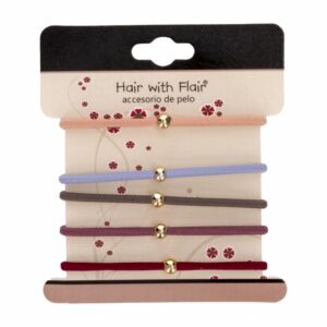Ligas De Cabello Con Perlas Mini HAIR WITH FLAIR X5 Uds