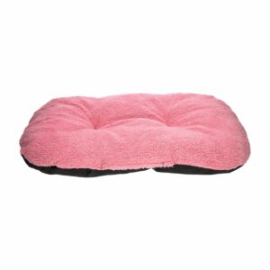 Cama Para Mascota Diseño Cuadrado Color Rosado LM-PET Mediano