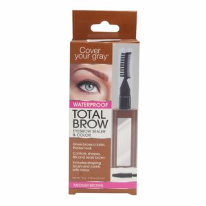 Sellante Para Cejas Con Peinilla Café Medio COVER YOUR GRAY 10 G