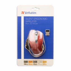 Mouse Ergonómico Blue Led Red VERBATIM Wireless