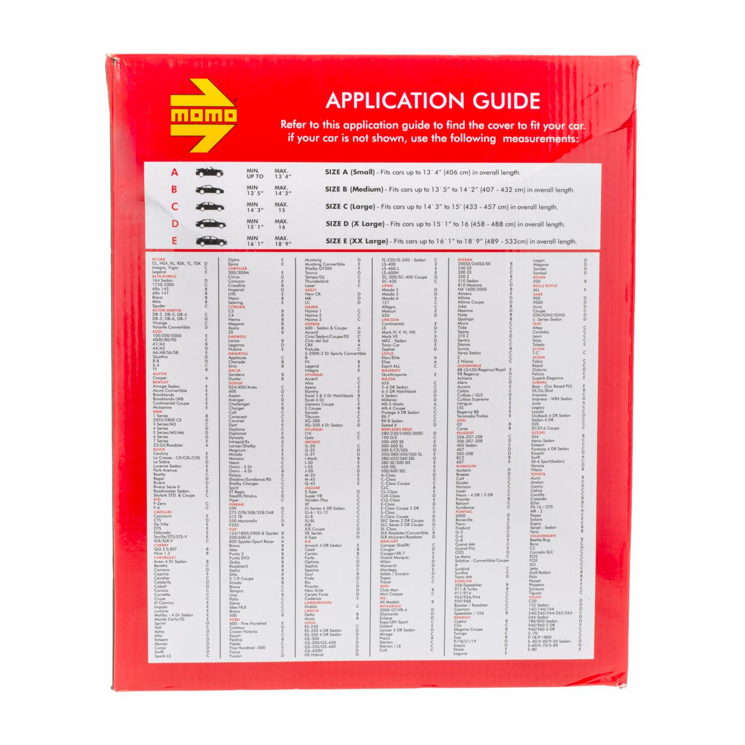 Cobertor De Auto MOMO Large