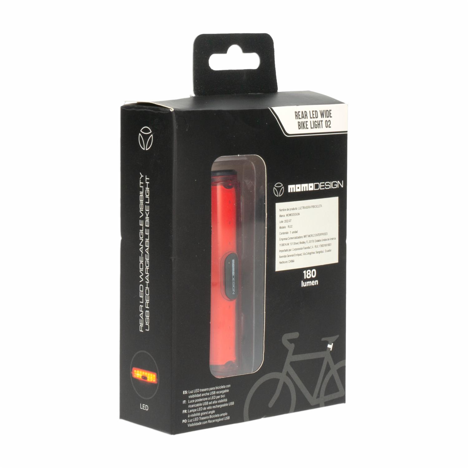Luz Trasera Para Bicicleta MOMO Unidad - Imagen 3