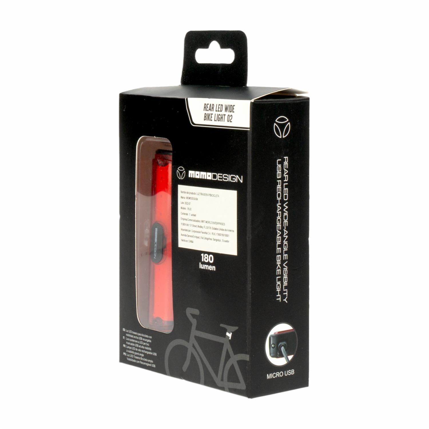 Luz Trasera Para Bicicleta MOMO Unidad - Imagen 4