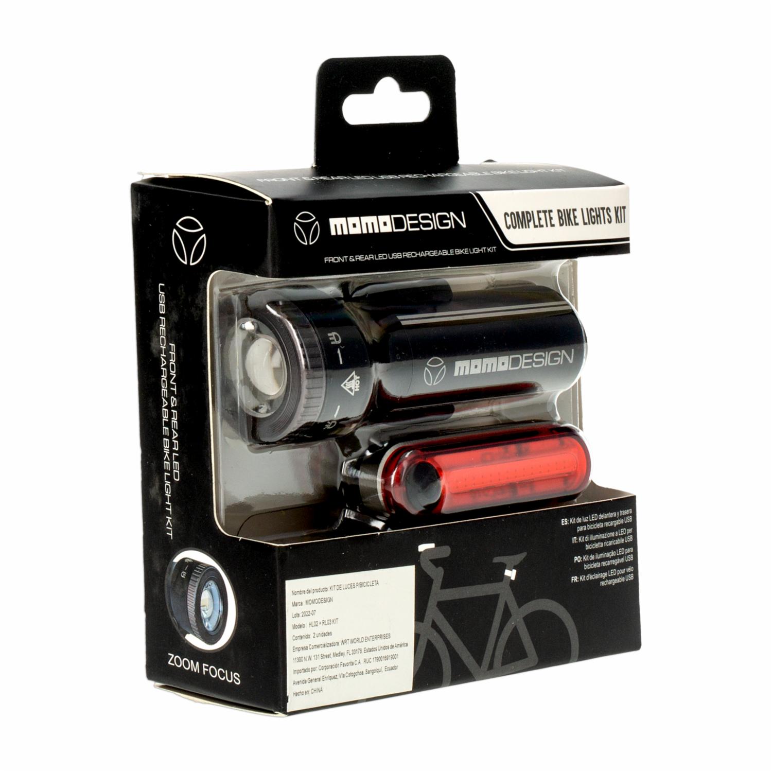Kit De Luces Para Bicicleta MOMO Unidad