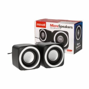 Micro Parlantes SS-120 USB MAXELL Negro Con Blanco