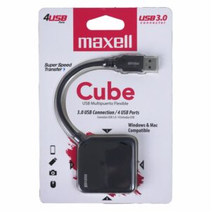 Cubo Hub USB 3,0 MAXELL 4 Puertos
