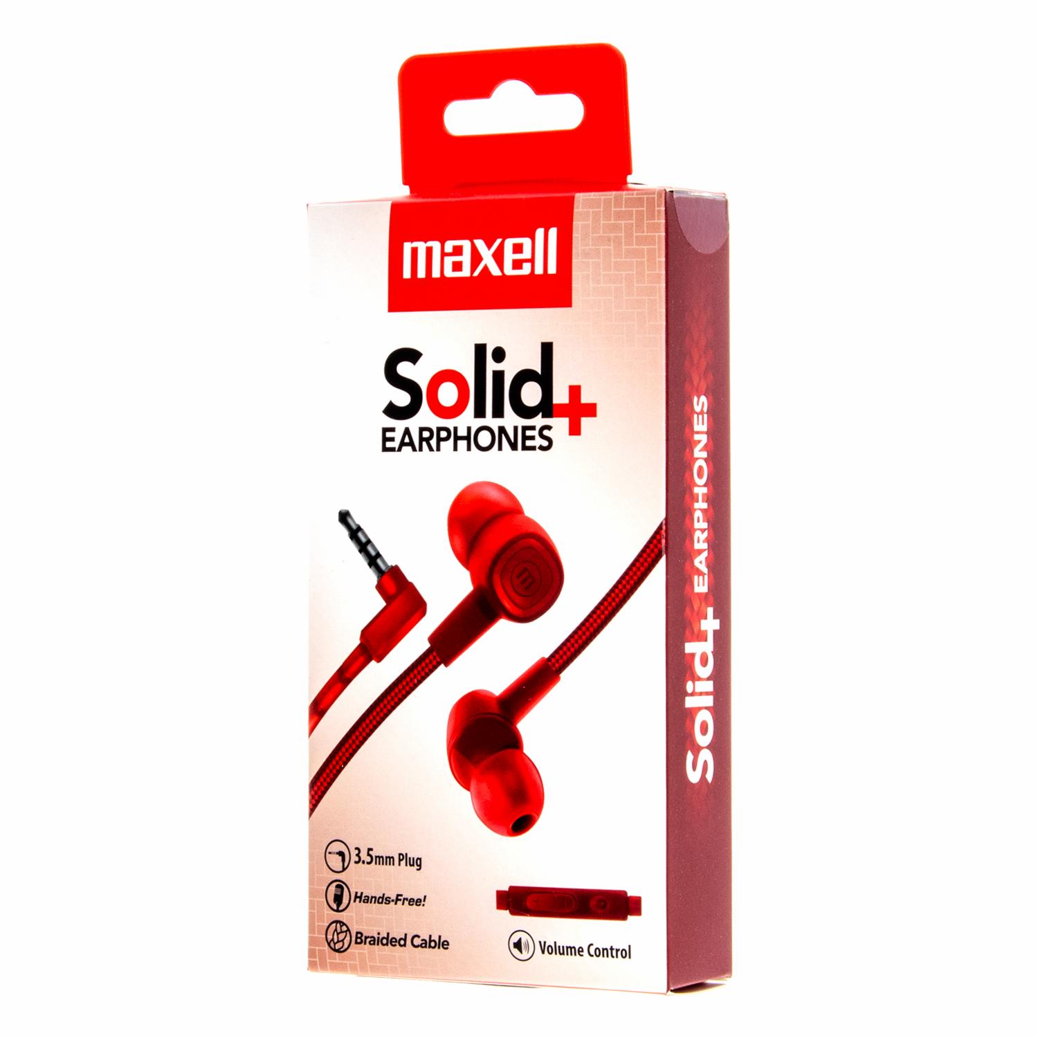 Audífonos Solid + Sin-8 Fuji 348343 MAXELL Con Cable - Imagen 2