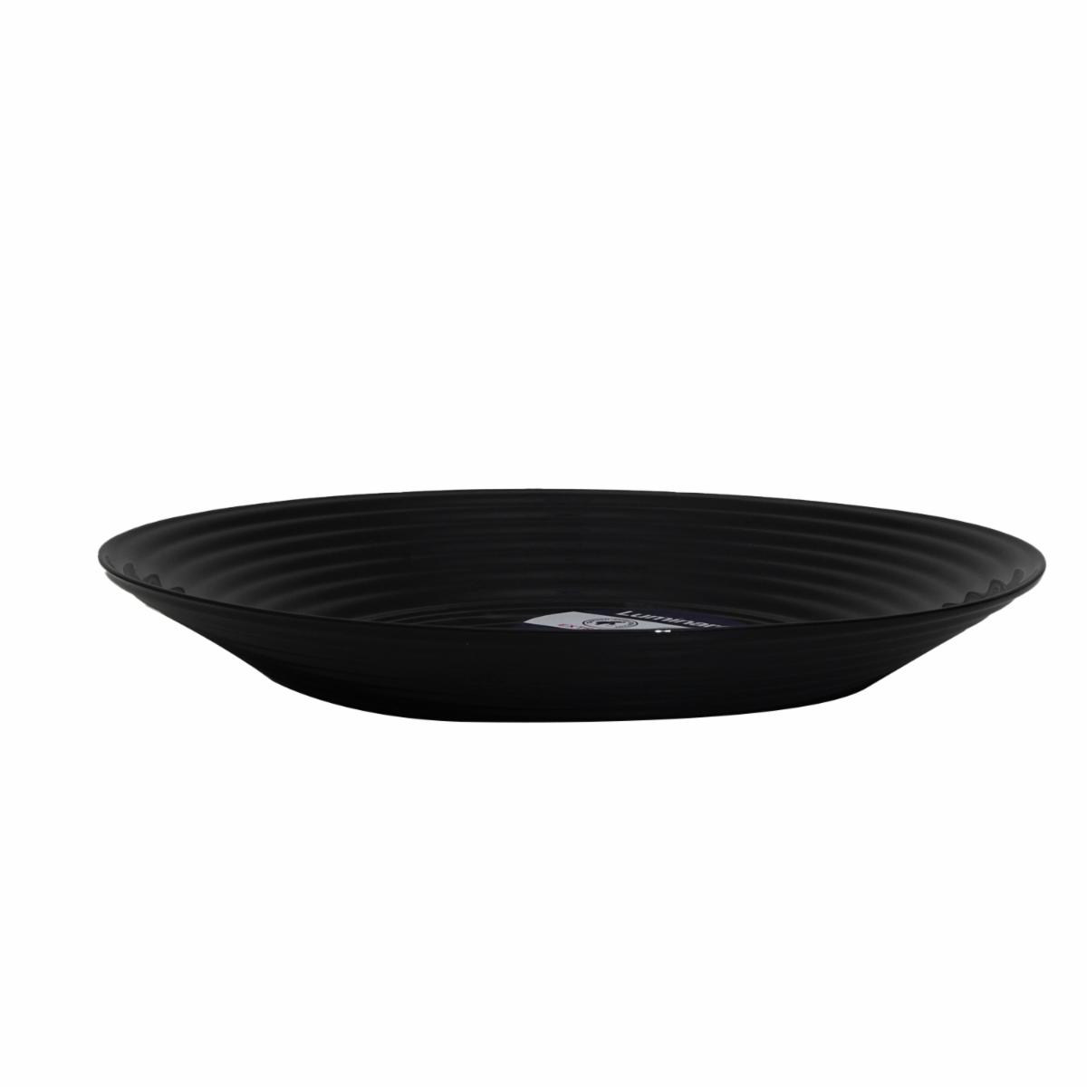Plato Postre Negro Carine Te LUMINARC 19 Cm