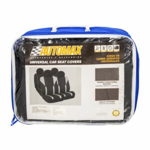 Cubre Asiento Negro Gris 08 AUTOMAX 10 Piezas