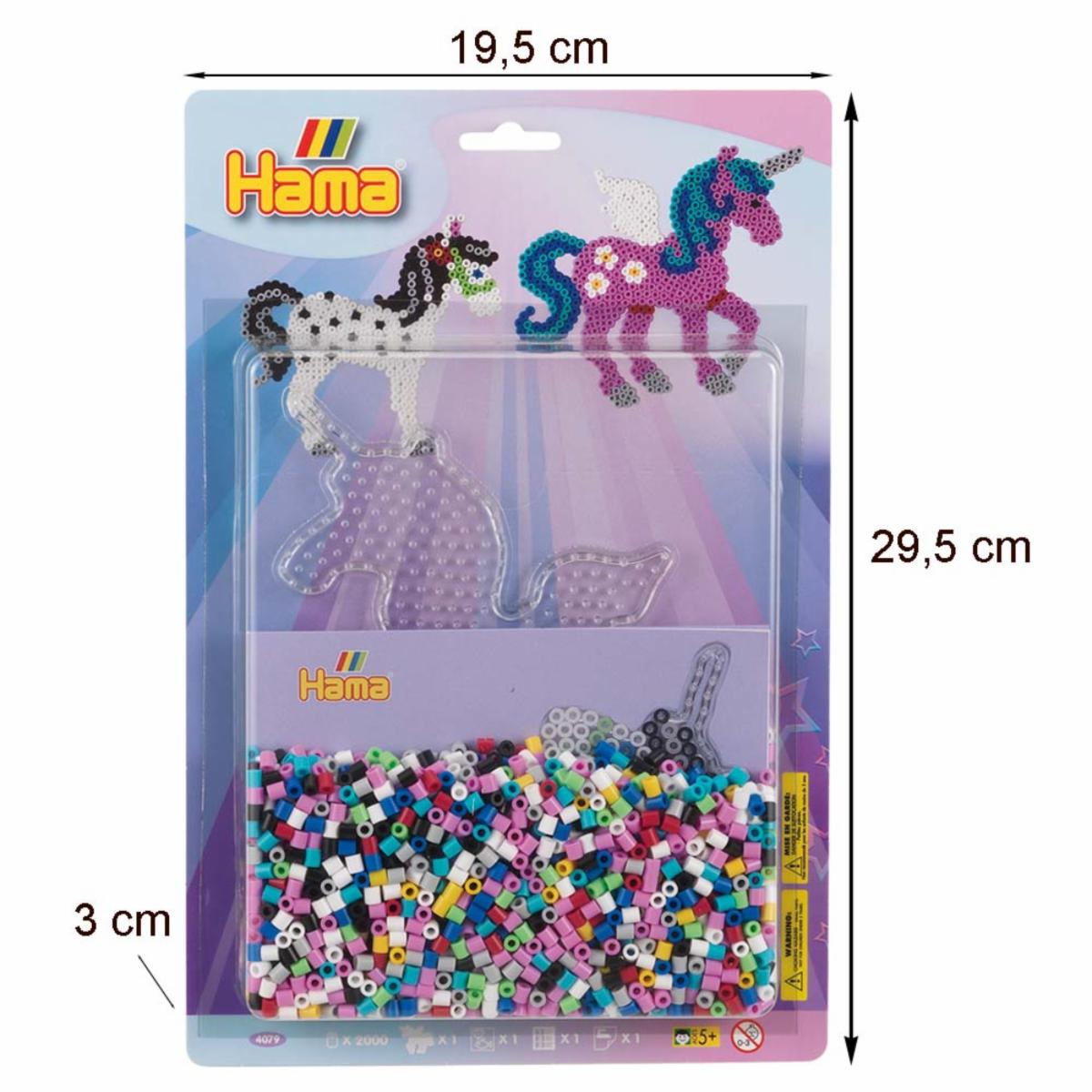 Set De Beads Caballo Y Unicornio HAMA 2000 Piezas