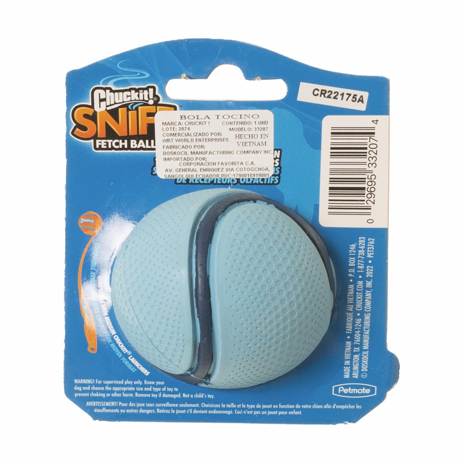 Juguete Para Mascota Bola Tocino Ci Sniff CHUCKIT! Unidad