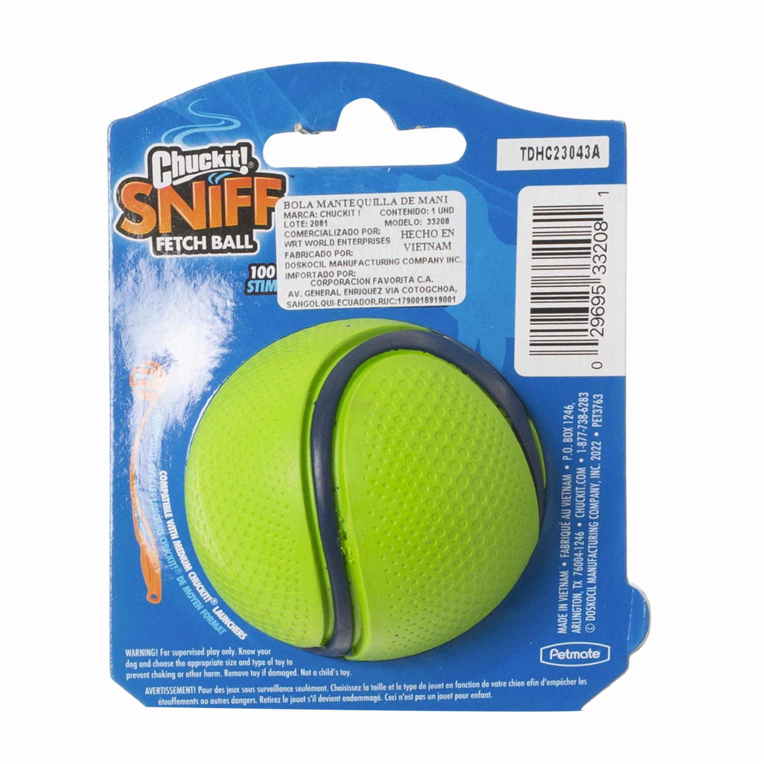 Juguete Para Mascota Bola Mantequilla De Maní CHUCKIT! Unidad