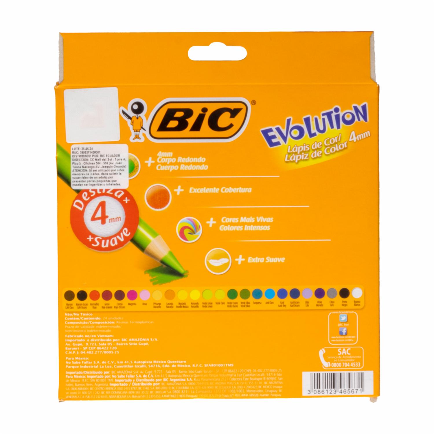 Lápiz De Color 4Mm BIC X24 Uds