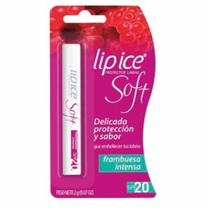 Bálsamo Protector Labial Soft Frambuesa Con Factor De Protección Solar 20 LIPICE Unidad