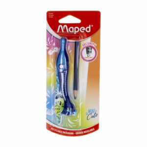 Compas Escolar Kidz Mini Con Adaptador MAPED Unidad