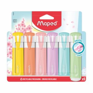 Resaltador Fluo Peps MAPED 6 Colores