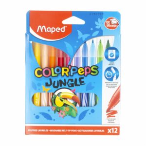 Marcador Color Peps Jumgle MAPED X 12 Colores