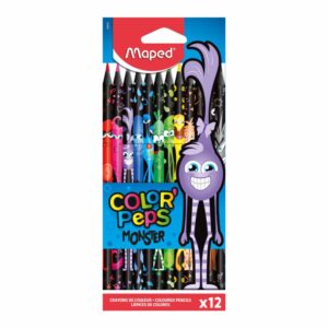 Lápices Black Monster MAPED 12 Colores