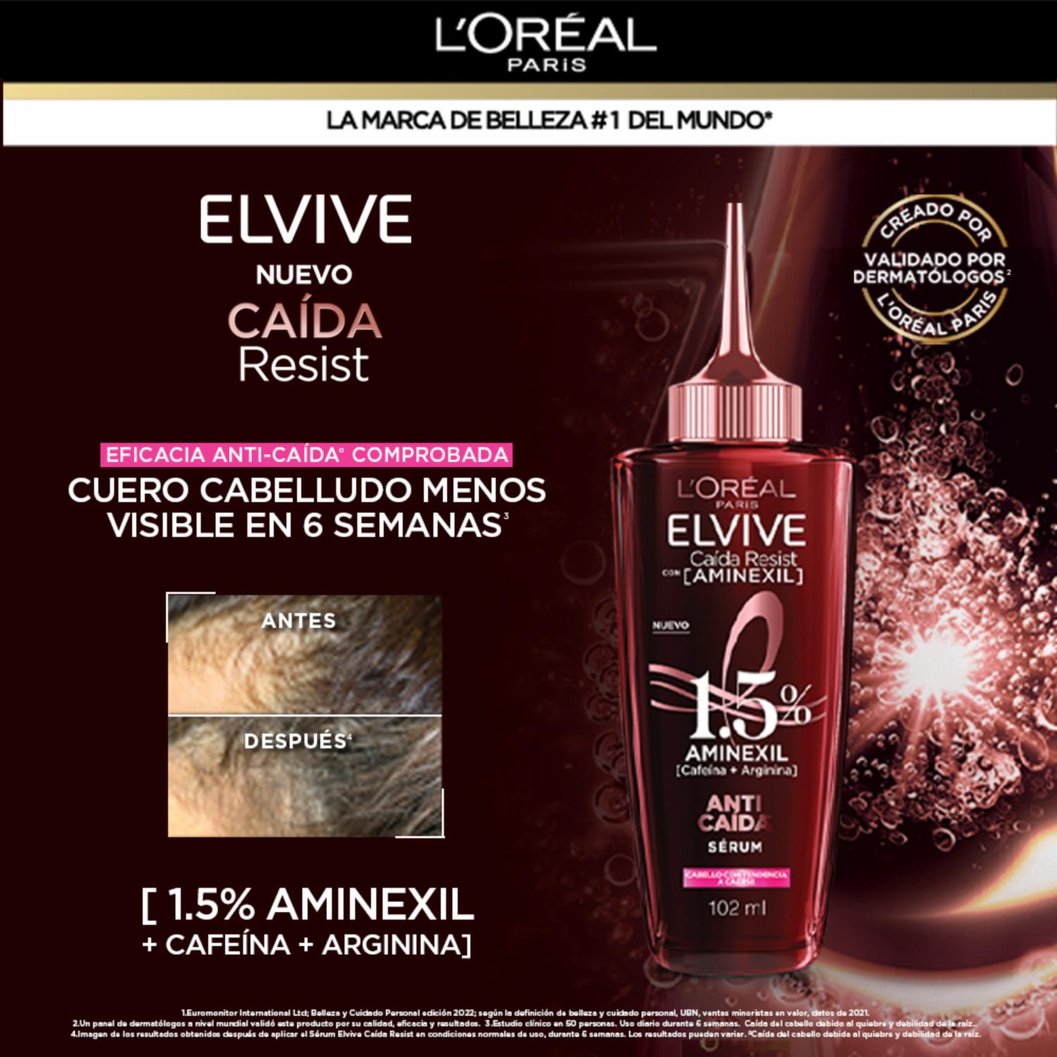 Sérum Capilar Anti Caída 1,5% Aminexil ELVIVE L’ORÉAL 102 Ml