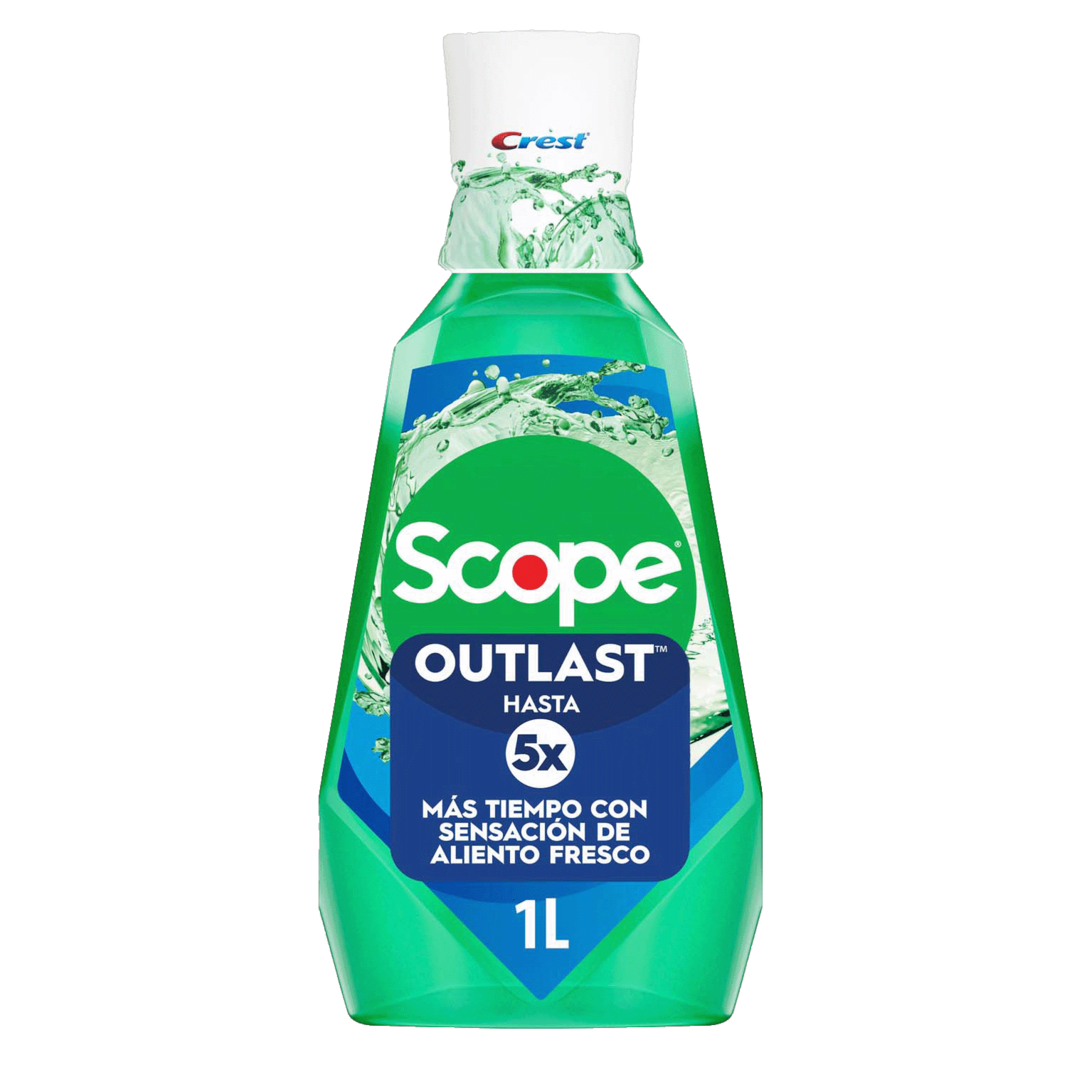 Enjuague Bucal Scope 5X Outlast CREST 1000 Ml - Megamaxi, image size:1500x1500