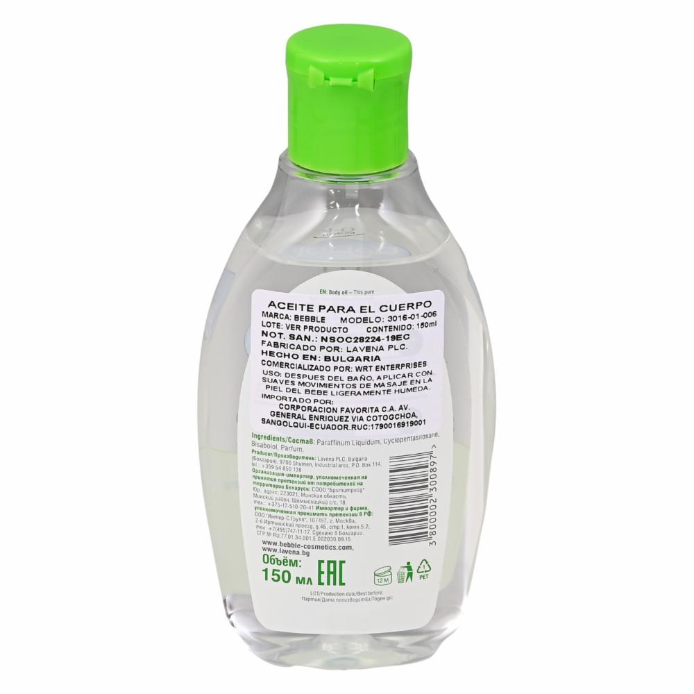 Aceite Corporal BEBBLE De 150 Ml - Imagen 2