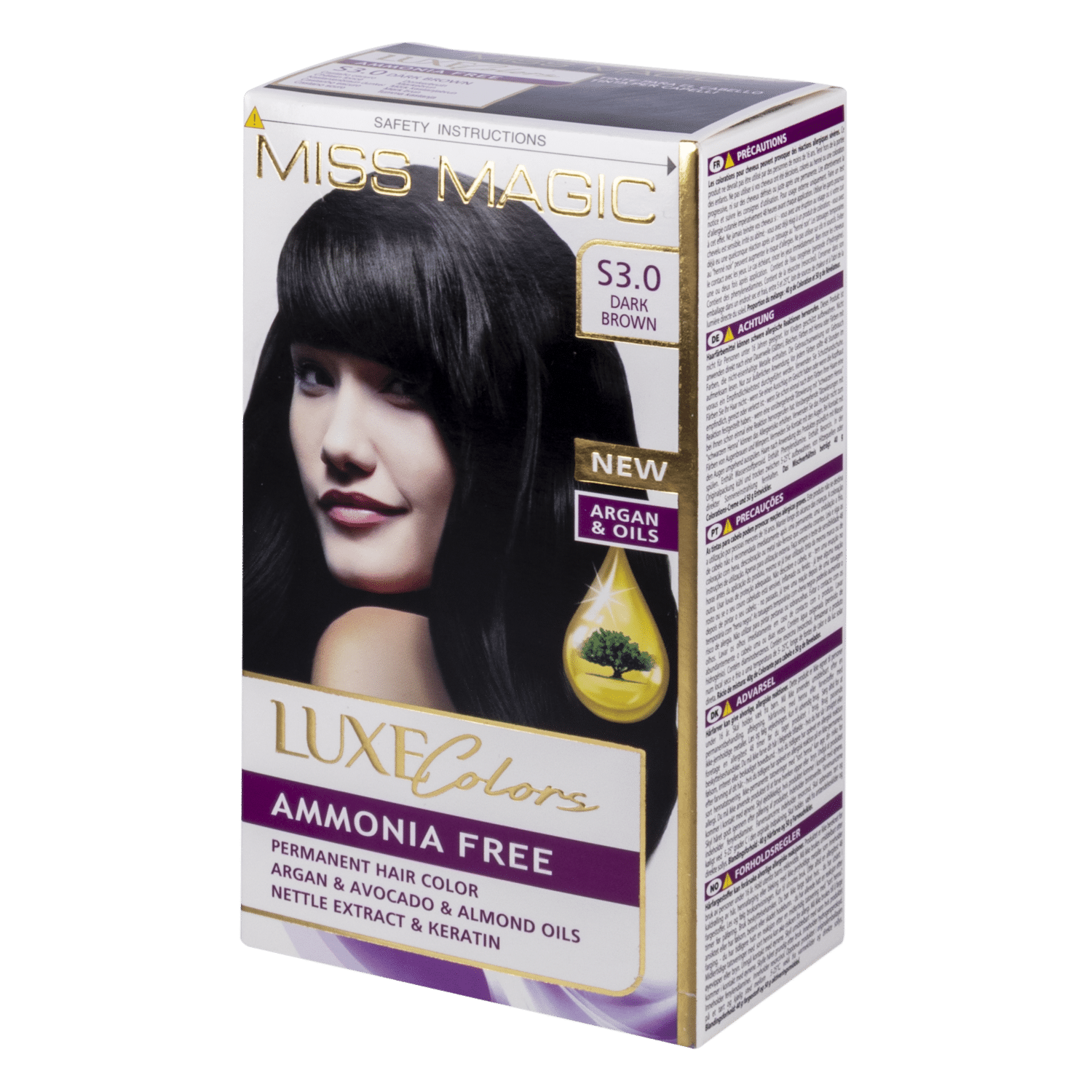 Tinte De Cabello MISS MAGIC Castano Oscuro 3.0 - Imagen 2