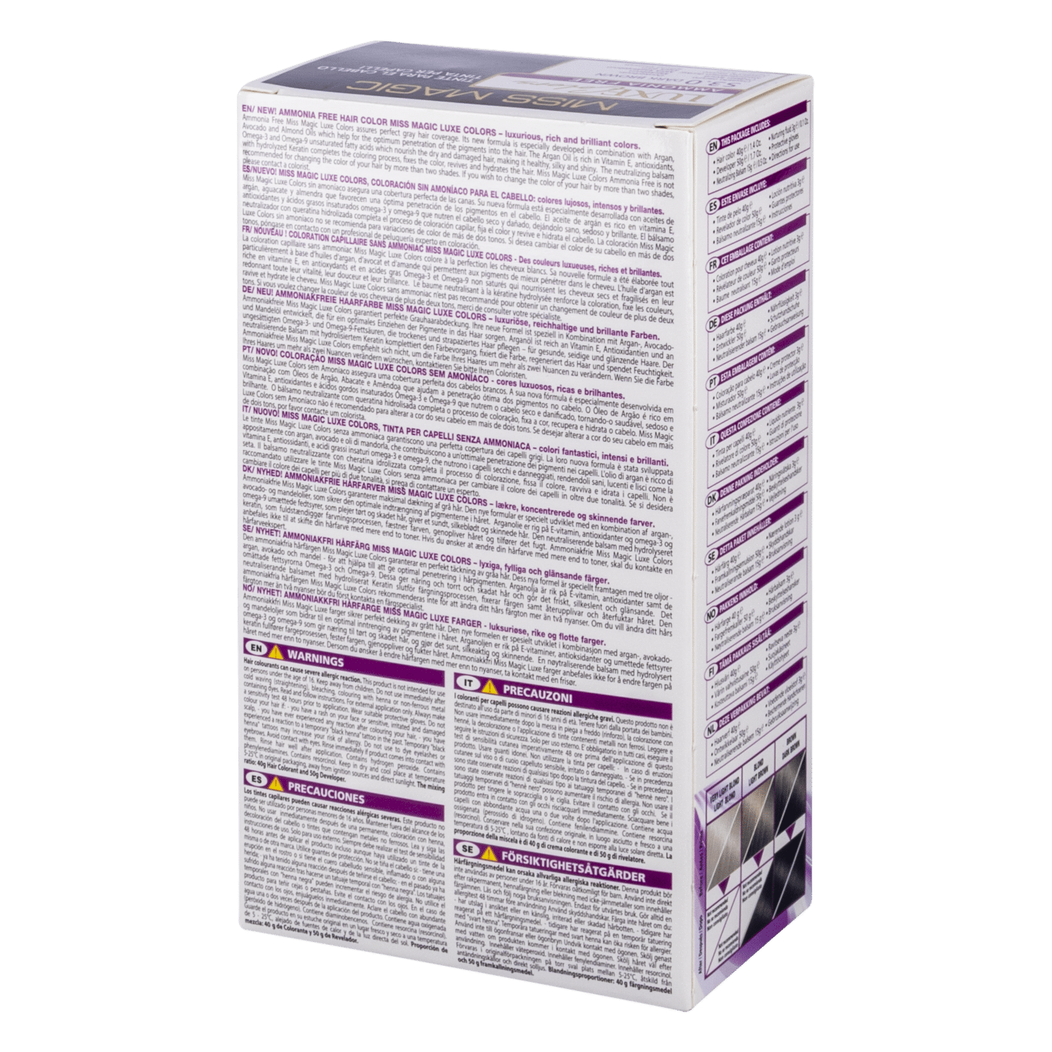 Tinte De Cabello MISS MAGIC Castano Oscuro 3.0 - Imagen 3