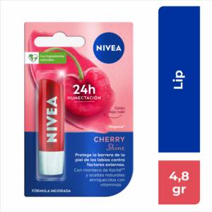 Humectante Labial Care Hidratante Cereza Shine NIVEA 4.8 G